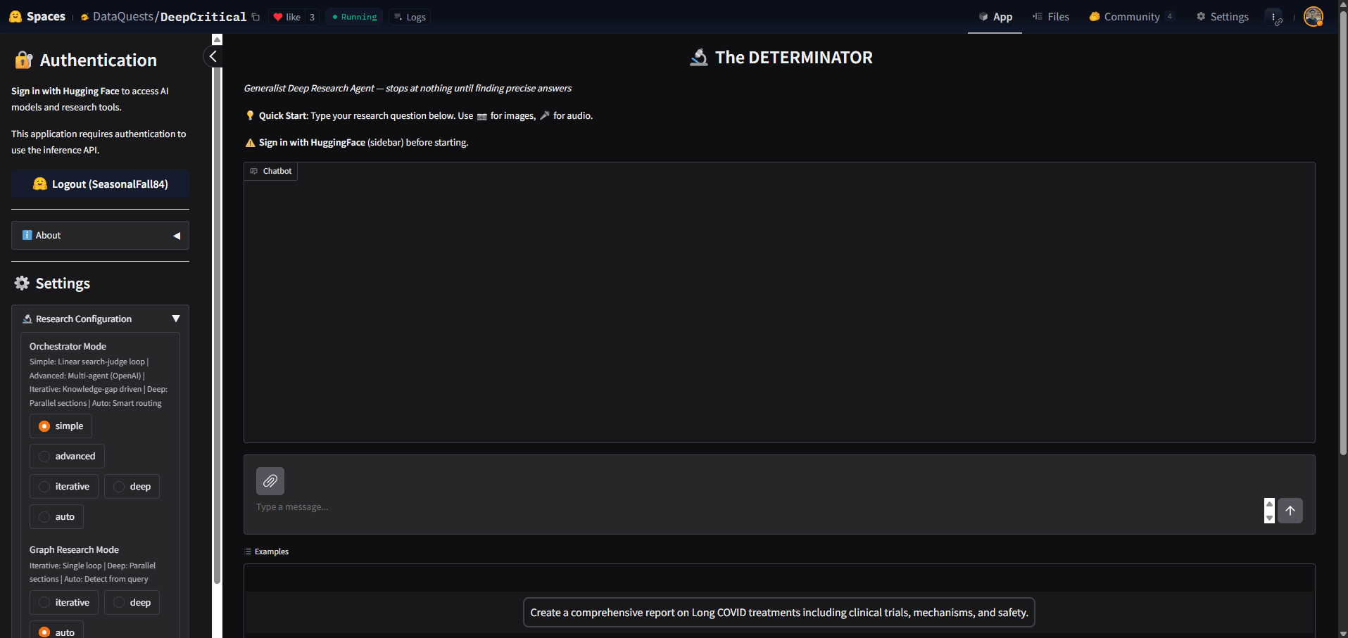 The DETERMINATOR screenshot 2